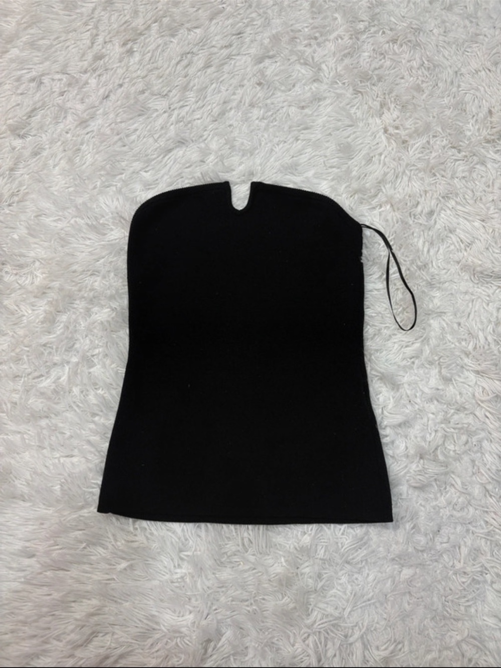 Naked wardrobe Black Strapless Structured Top
